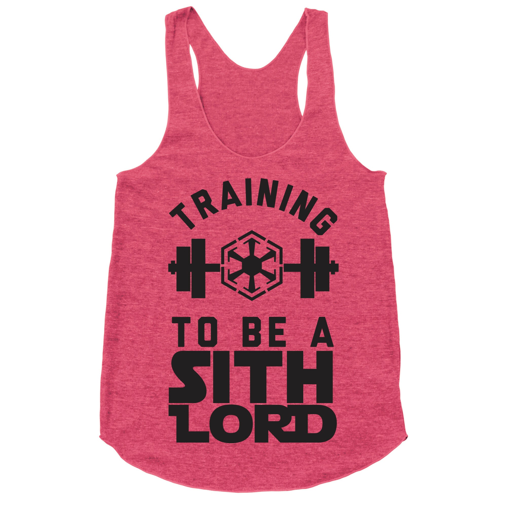 Training To Be A Sith Lord Racerback Tank